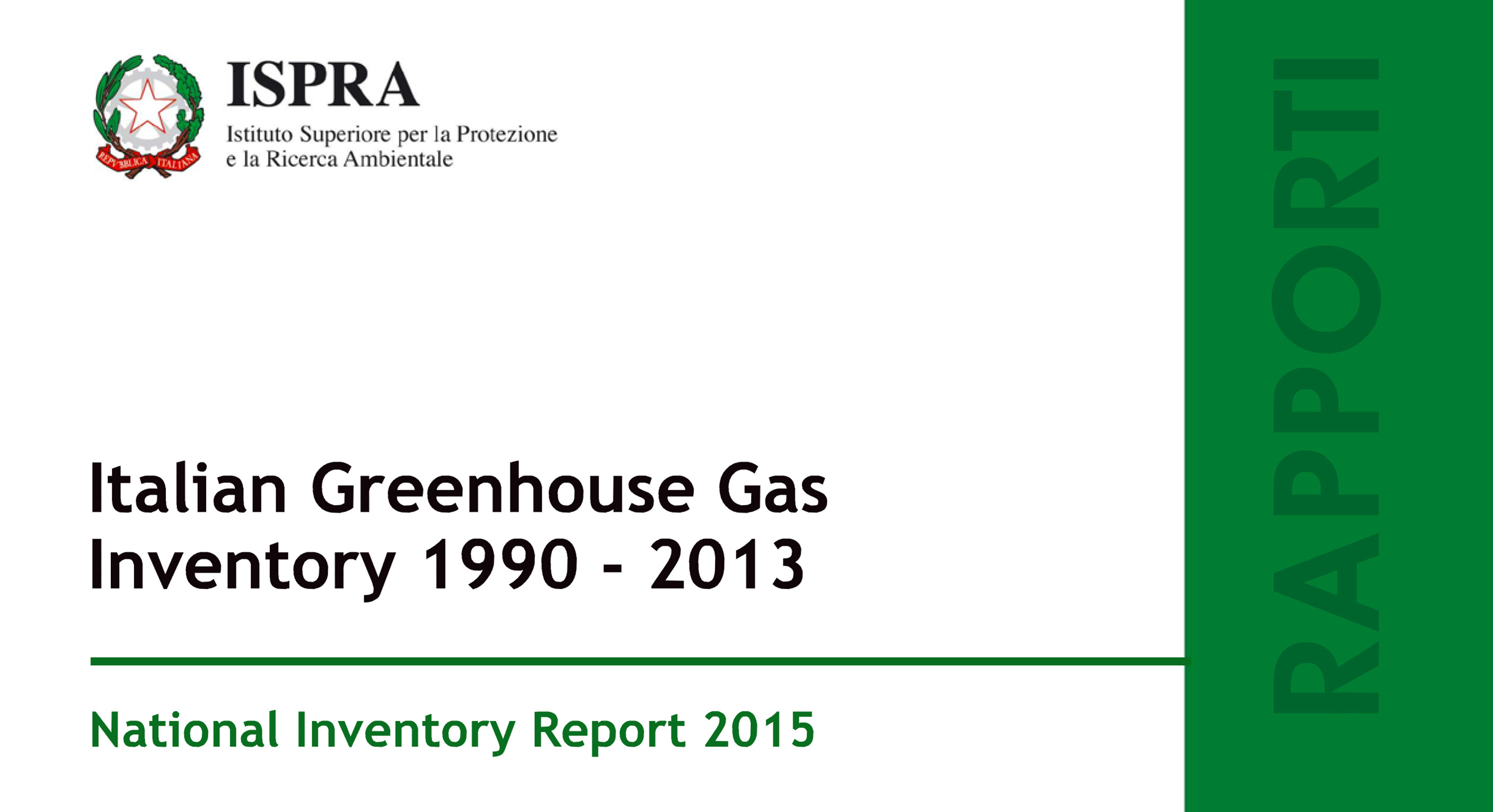 Italian Greenhouse – National Inventory Report 2015